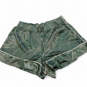 Victoria's Secret Dark Green Leaf Pattern Shorts
